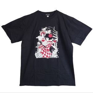 Japanese Kimono Girl Pagoda Kyoto Unisex T-Shirt NWT